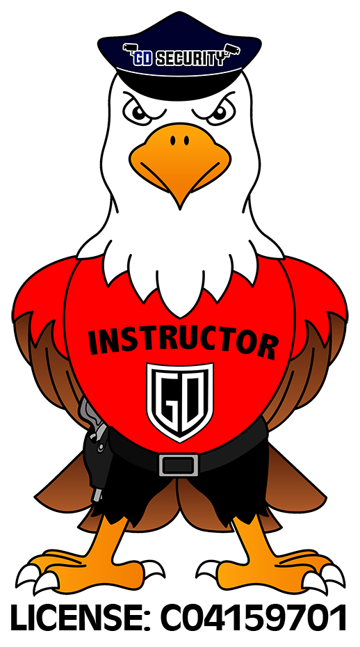 EAGLE WITH HOLSTER INSTRUCTOR LOGO